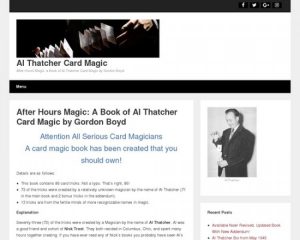 After Hours Magic: A Book Of Al Thatcher Card Magic